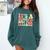 It's Beautiful Day For Learning Retro Teacher Students Women Comfort Colors Sweatshirt Blue Spruce