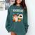 It's A Bootiful Day To Make Art Groovy Art Teacher Halloween Comfort Colors Sweatshirt Blue Spruce
