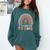 It's A Good Day To Sing Back To School Music Teacher Comfort Colors Sweatshirt Blue Spruce