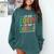 I´m Not Bossy I´m The Teacher Graduation Men Women Comfort Colors Sweatshirt Blue Spruce