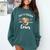 Just A Teacher Who Loves Cows Shirt Cute Highland Cow Comfort Colors Sweatshirt Blue Spruce