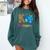 K Is For Kindergarten Teacher Tie Dye Back To School Kinder For Men Women Girls Kids Comfort Colors Sweatshirt Blue Spruce