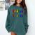 Be Kind Pride Sign Language Rainbow Teachers Interpreter ASL Comfort Colors Sweatshirt Blue Spruce Be Kind Pride Sign Language Rainbow Teachers Interpreter ASL Comfort Colors Sweatshirt Blue Spruce