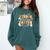 Kindergarten Dream Ghost Team Fall Halloween Spooky Teachers Comfort Colors Sweatshirt Blue Spruce