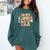 In My Kindergarten Era Retro Back To School Teacher Student Comfort Colors Sweatshirt Blue Spruce