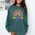 Kindergarten Rainbow Girls Boys Teacher Team Kinder Squad Comfort Colors Sweatshirt Blue Spruce Kindergarten Rainbow Girls Boys Teacher Team Kinder Squad Comfort Colors Sweatshirt Blue Spruce