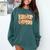 Kindergarten Teacher Fall Pumpkin Autumn Cute Comfort Colors Sweatshirt Blue Spruce