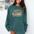 Kindergarten Teacher Wildflower Back To School Floral Outfit Men Women Comfort Colors Sweatshirt Blue Spruce