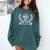 La Profe Mas Chingona Spanish Female Teacher Comfort Colors Sweatshirt Blue Spruce