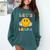 Let's Learn Today Smile Face Back To School For Teacher Kids Comfort Colors Sweatshirt Blue Spruce