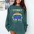 Literacy For All Visually Impaired Braille Teacher The Blind Comfort Colors Sweatshirt Blue Spruce