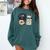 Llama Shirt English Teacher School Student ESL Joke Comfort Colors Sweatshirt Blue Spruce