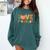Love 5th Grade Thanksgiving Colorful Fall Leaves Teacher Comfort Colors Sweatshirt Blue Spruce