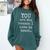 Love To Teach Positive Affirmation Kind Motivational Teacher Comfort Colors Sweatshirt Blue Spruce