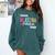 Maestra Fabulosa Bilingual Spanish Espanol Teacher School Comfort Colors Sweatshirt Blue Spruce