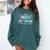 The Math Ain't Mathin Math Teacher Comfort Colors Sweatshirt Blue Spruce