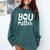 You Matter Teacher Kindness Child Counselor Heart Love Men Women Kids Comfort Colors Sweatshirt Blue Spruce