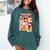 Mickey Mouse Teacher Life Comfort Colors Sweatshirt Blue Spruce