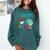 Multilingual Teacher In Dos Idiomas Linguist Language Comfort Colors Sweatshirt Blue Spruce