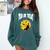 Nerdy Trig Or Treat Halloween Costume Math Teacher Comfort Colors Sweatshirt Blue Spruce
