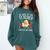 Be Nice To The Teacher Santa Is Watching School Christmas Comfort Colors Sweatshirt Blue Spruce