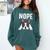 Nope Boston Terrier Puppy Dog Bostie Lover Men Women Girls Kids Comfort Colors Sweatshirt Blue Spruce
