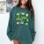 One Lucky Teacher St Patrick's Day Irish Teacher Lucky Era Comfort Colors Sweatshirt Blue Spruce