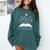One-More Chapter Wildflower Reading Teacher Library Bookish Comfort Colors Sweatshirt Blue Spruce