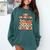 One Thankful Teacher Fall Leaves Thanksgiving Retro Comfort Colors Sweatshirt Blue Spruce One Thankful Teacher Fall Leaves Thanksgiving Retro Comfort Colors Sweatshirt Blue Spruce