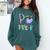 P Is For Pre-K Preschool Teacher Tie Dye Back To School Comfort Colors Sweatshirt Blue Spruce