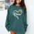 Para Heart Paraprofessional Teacher Paraeducator Comfort Colors Sweatshirt Blue Spruce Para Heart Paraprofessional Teacher Paraeducator Comfort Colors Sweatshirt Blue Spruce