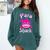 Para Shark Paraprofessional Female Teacher Comfort Colors Sweatshirt Blue Spruce