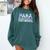 Paraprofessional Groovy Back To School Cute Teachers Women Comfort Colors Sweatshirt Blue Spruce