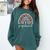 Paraprofessional Rainbow Para Teacher Parapro Comfort Colors Sweatshirt Blue Spruce Paraprofessional Rainbow Para Teacher Parapro Comfort Colors Sweatshirt Blue Spruce