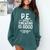 PE Physical Education Teacher Sweating Men Women Comfort Colors Sweatshirt Blue Spruce PE Physical Education Teacher Sweating Men Women Comfort Colors Sweatshirt Blue Spruce