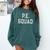 PE SQUAD Physical Education PE Teacher Team Kids Gym Crew Comfort Colors Sweatshirt Blue Spruce