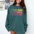 Peace Love Science Lovers Math Chemistry Teacher Comfort Colors Sweatshirt Blue Spruce
