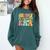 In My Physical Education Era PE Teacher Women Men Comfort Colors Sweatshirt Blue Spruce