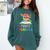 Pirate Teacher Halloween Skull Adult Comfort Colors Sweatshirt Blue Spruce