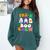 Pre-K Boo Crew Cute Ghost Halloween Costume Teacher Student For Men Women Kids Comfort Colors Sweatshirt Blue Spruce