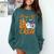 Pre K Boo Crew Teacher Student Halloween Pre Kindergarten Comfort Colors Sweatshirt Blue Spruce