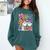 Pre-K Boo Crew Pre-K Teacher Student Kids Halloween Comfort Colors Sweatshirt Blue Spruce