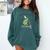 Pre K Grade Teacher Frog Back To School Preschool Comfort Colors Sweatshirt Blue Spruce