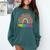 Preschool Rainbow Girls Boys Kids Teacher Back To School Comfort Colors Sweatshirt Blue Spruce Preschool Rainbow Girls Boys Kids Teacher Back To School Comfort Colors Sweatshirt Blue Spruce