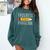 Progress Over Perfection Motivational Back To School Teacher Comfort Colors Sweatshirt Blue Spruce