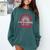 Rainbow Homeschool Mom Teacher I Go To School In My Pajamas Comfort Colors Sweatshirt Blue Spruce