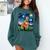Red Heeler Starry Night Cattle Dog Colorful Art By Aja For Men Women Girls Kids Comfort Colors Sweatshirt Blue Spruce