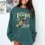 There's Room On My Broom For You Too Teacher Halloween Comfort Colors Sweatshirt Blue Spruce
