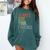 Retro ALways Cite Your Evidence Bruh ELA Teacher For Men Women Kids Comfort Colors Sweatshirt Blue Spruce