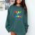 Retro Play Is Learning Teacher Back To School Comfort Colors Sweatshirt Blue Spruce